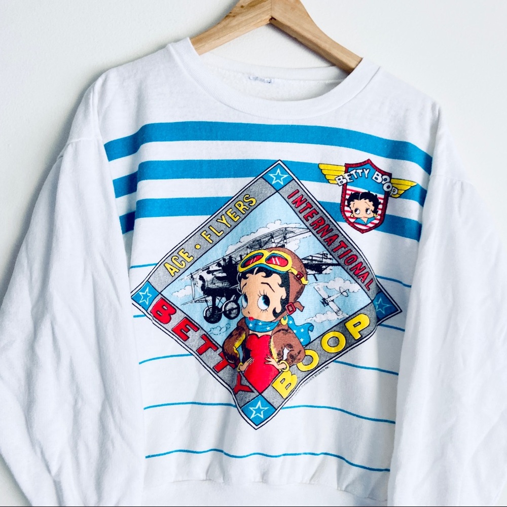 Vintage Betty Boop Crew Neck Sweatshirt 90’s